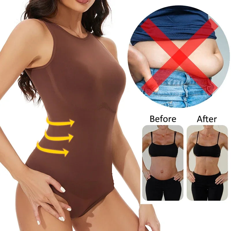 Women Backless Tank Bodysuit Shapewear – Tummy Control & Butt Lifter