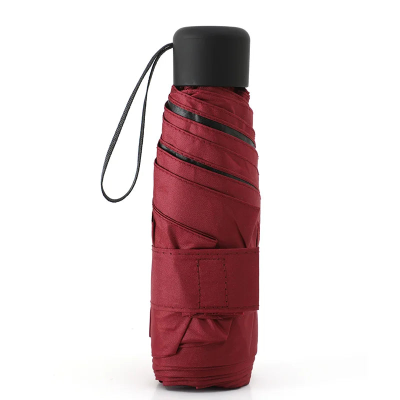 Ultralight Mini Folding Umbrella Compact Windproof Travel Sun Rain Protection