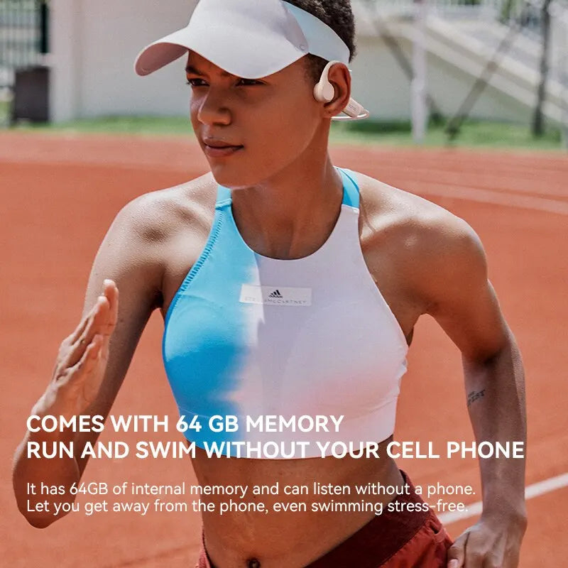 B60S Bone Conduction Earphones 64GB MP3 Wireless Open Headset IPX8 Swimming Waterproof Flash-sale Choice Headphones