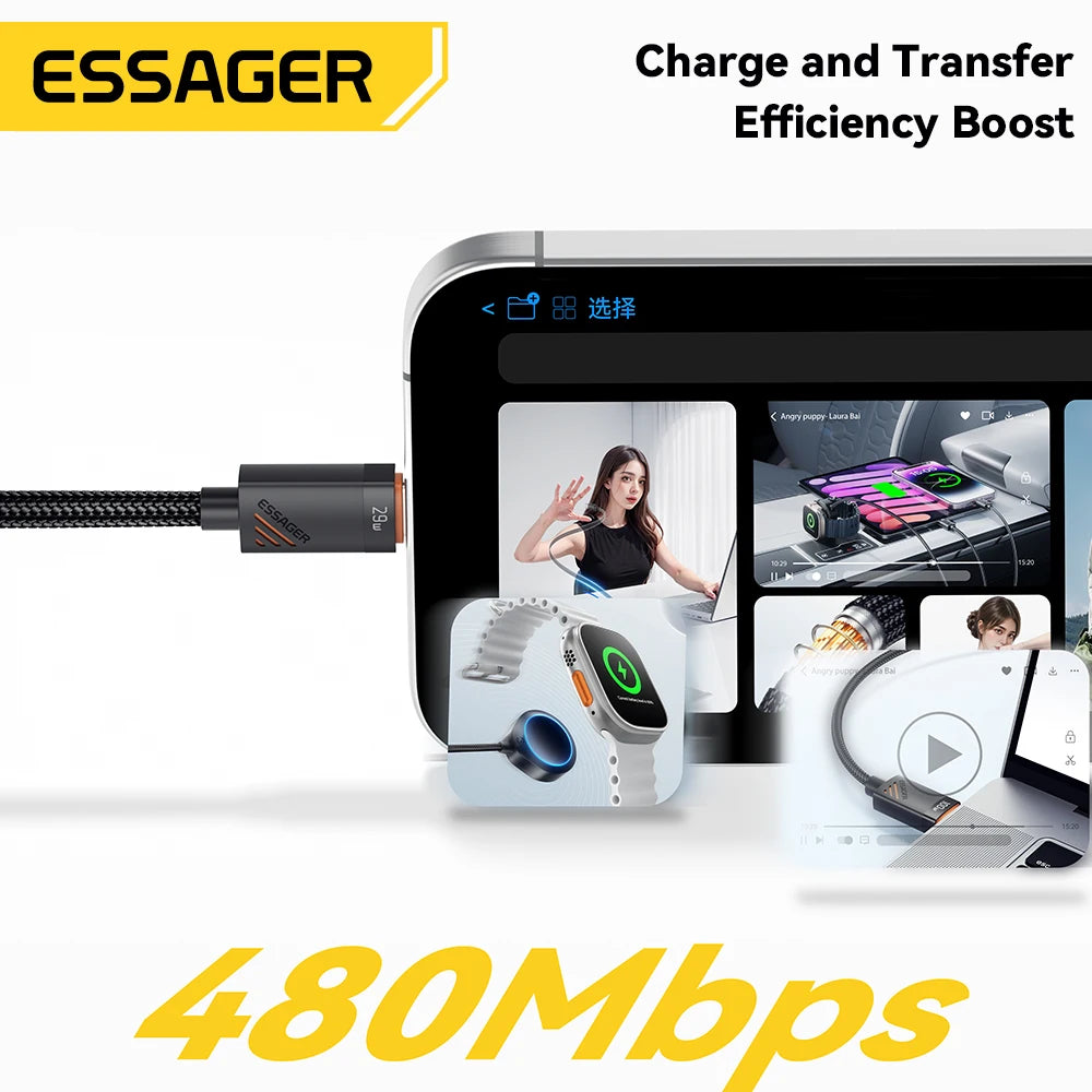 Car Spring USB-C to Lightning PD 29W Fast Charging Cable (1.8m)