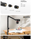 Multifunction Desk Setup Stand Microphone Desktop Stand for Microphone Smartphone Camera Live-streaming