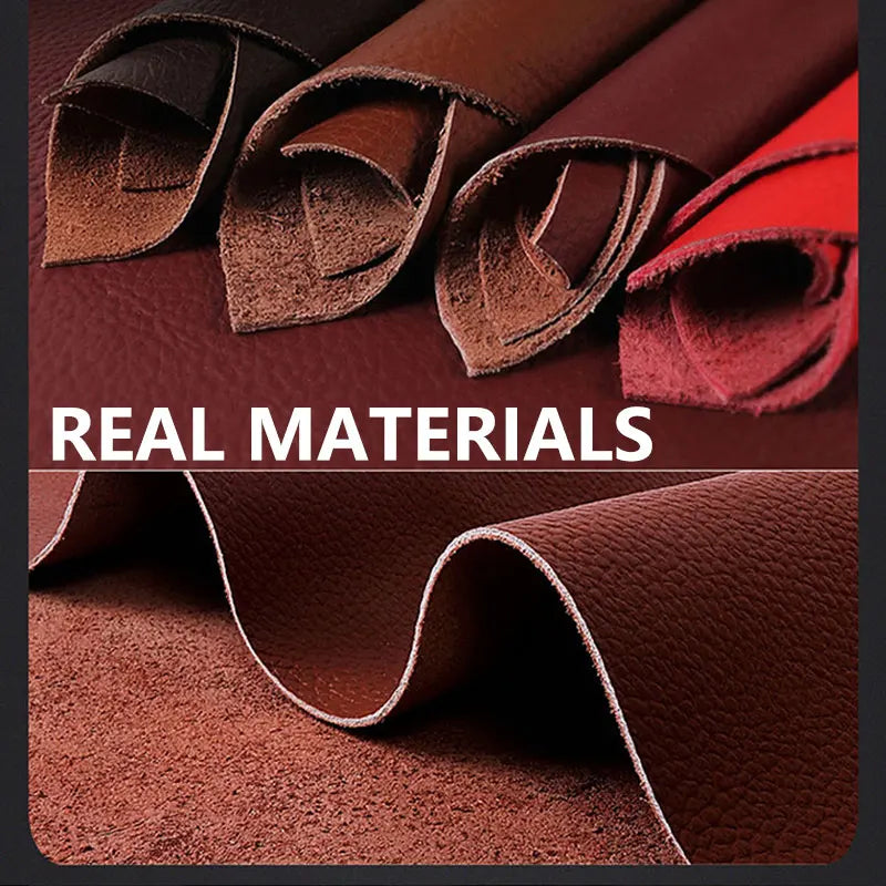 Genuine Leather Car Seat Cover Breathable Hole Car Seat Cushion Universal Auto Seat Mat Pads 3D Convex Design Chair Cushion Mats
