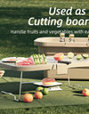Outdoor Storage Box Folding Table Camping Foldable Hand Basket Picnic Car Trunk Barbecue Gathering Waterproof Tableware