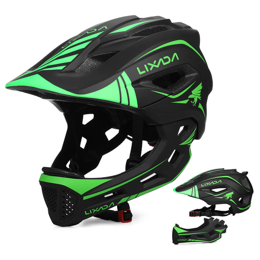 Detachable Full Face Bike Helmet For Cycling And Skating