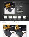 BWM Luxury Polarized Sunglasses Men UV400 Anti-Glare Retro Flight Sunglasses Driving Cycling Fishing Outdoor Hiking Sunglasses