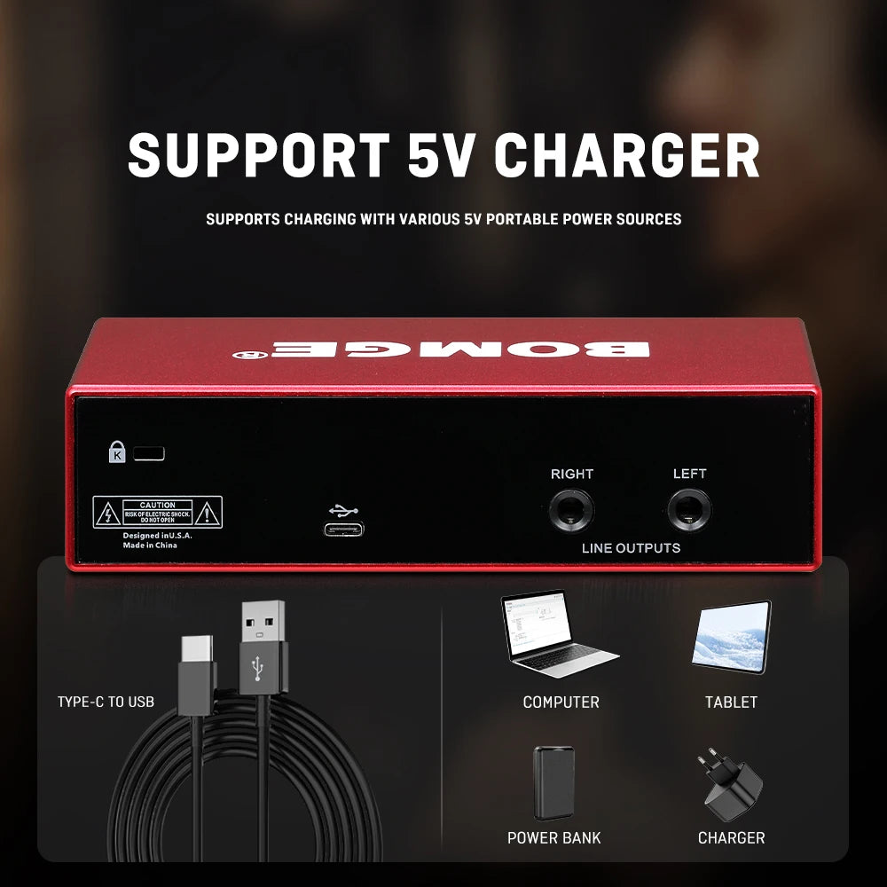 BMG22R Audio Interface with 24 Bit 192kHz Recording and 48V Phantom Power