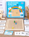 Montessori Wooden Arithmetic Math Board Toy Multiplication Addition Sensory Enlightenment Competitive Puzzle Kids Favor Gift