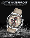 Watch For Men Multifunction Sport Luminous Mans Quartz Leather Watches