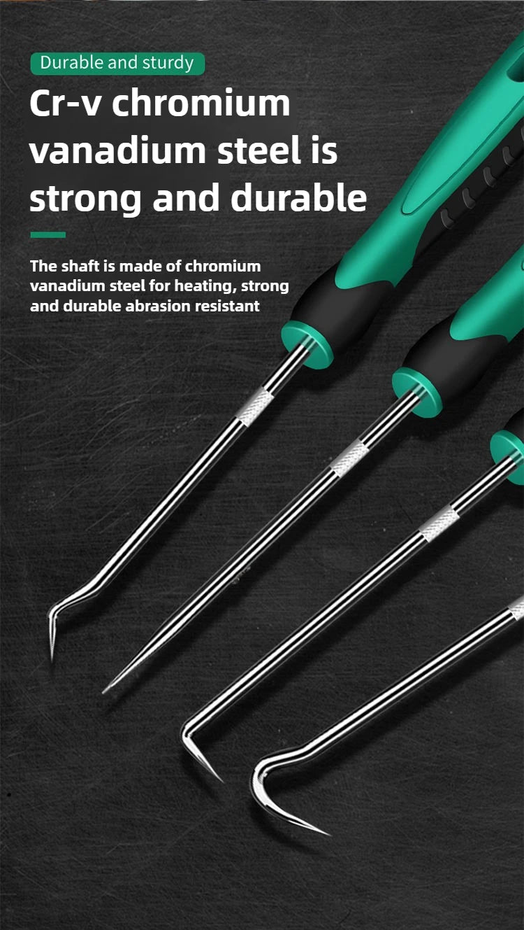 Car Auto Vehicle Oil Seal Screwdrivers Set O-Ring Seal Gasket Puller Remover Pick Hooks Tools Sealing Repair Tools 16cm 4Pcs