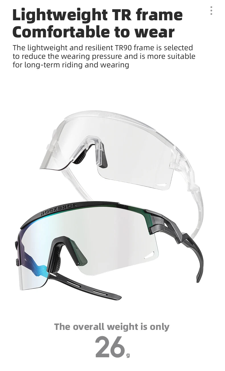 Bicycle Glasses Polarized / Photochromic Lens Bike Sunglasses Men Women UV400 Sports MTB Road Cycling Goggles Glasses