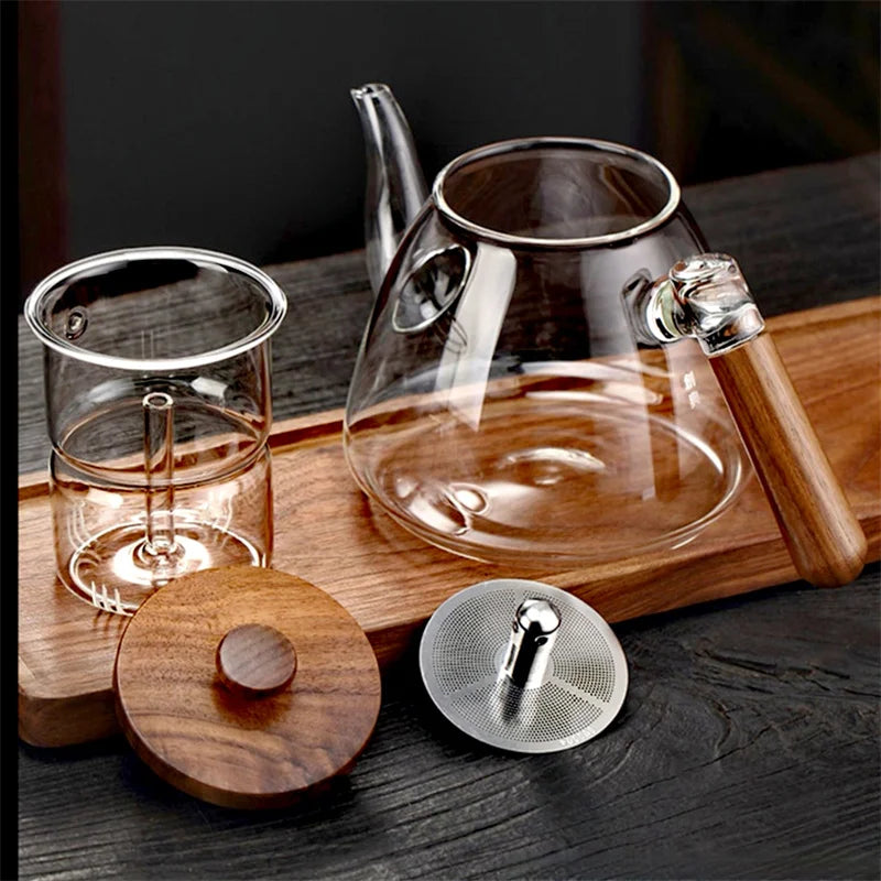 1000ml High Borosilicate Glass Teapot with Tea Infuser