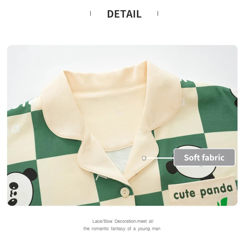 Women’s Winter 100% Cotton Pajama Set – Loose Fit, Turn-Down Collar, Long Sleeves, Cute Pink