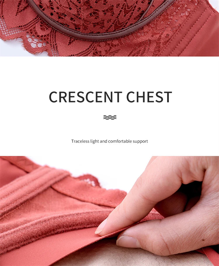 Women’s Push-Up Wire-Free Bra – Comfortable Adjustable Straps Bralette