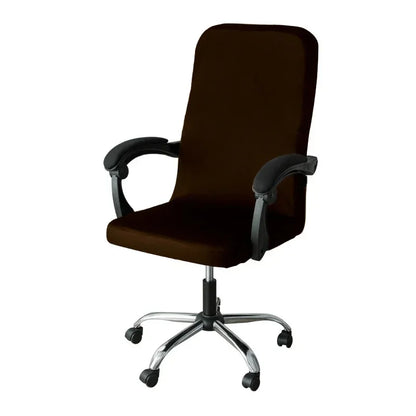 M/L Size Office Chair Covers Stretch Spandex Anti-dirty Computer Seat Chair Cover Removable Office Chair Slipcovers Solid Color