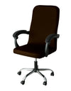 M/L Size Office Chair Covers Stretch Spandex Anti-dirty Computer Seat Chair Cover Removable Office Chair Slipcovers Solid Color