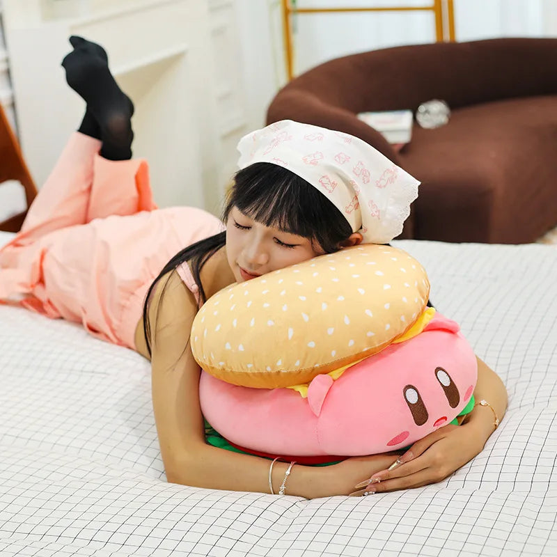 Cute Burger Shape Plush Toy Soft Huggable Stuffed Animal