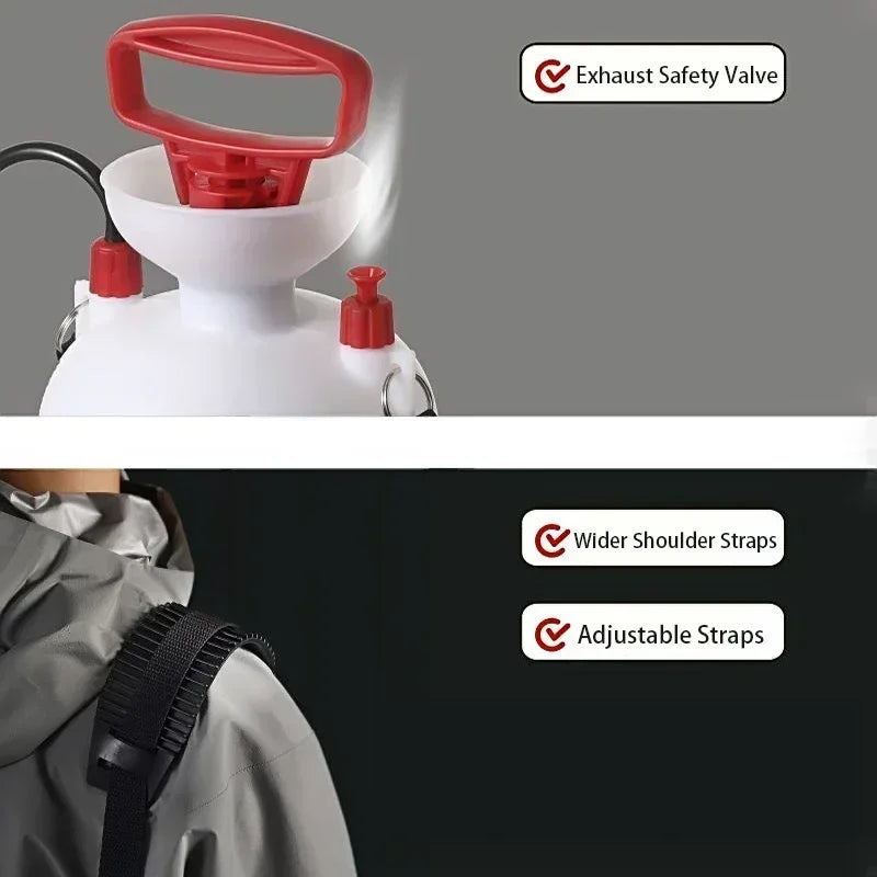 Portable Manual Camping Shower Sprayer 4L 5L 8L with 3m Hose