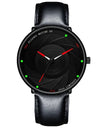 Minimalist Men's Fashion Watches Ultra Thin Stainless Steel Mesh Belt Quartz Wrist Watch Men Casual Leather Clock