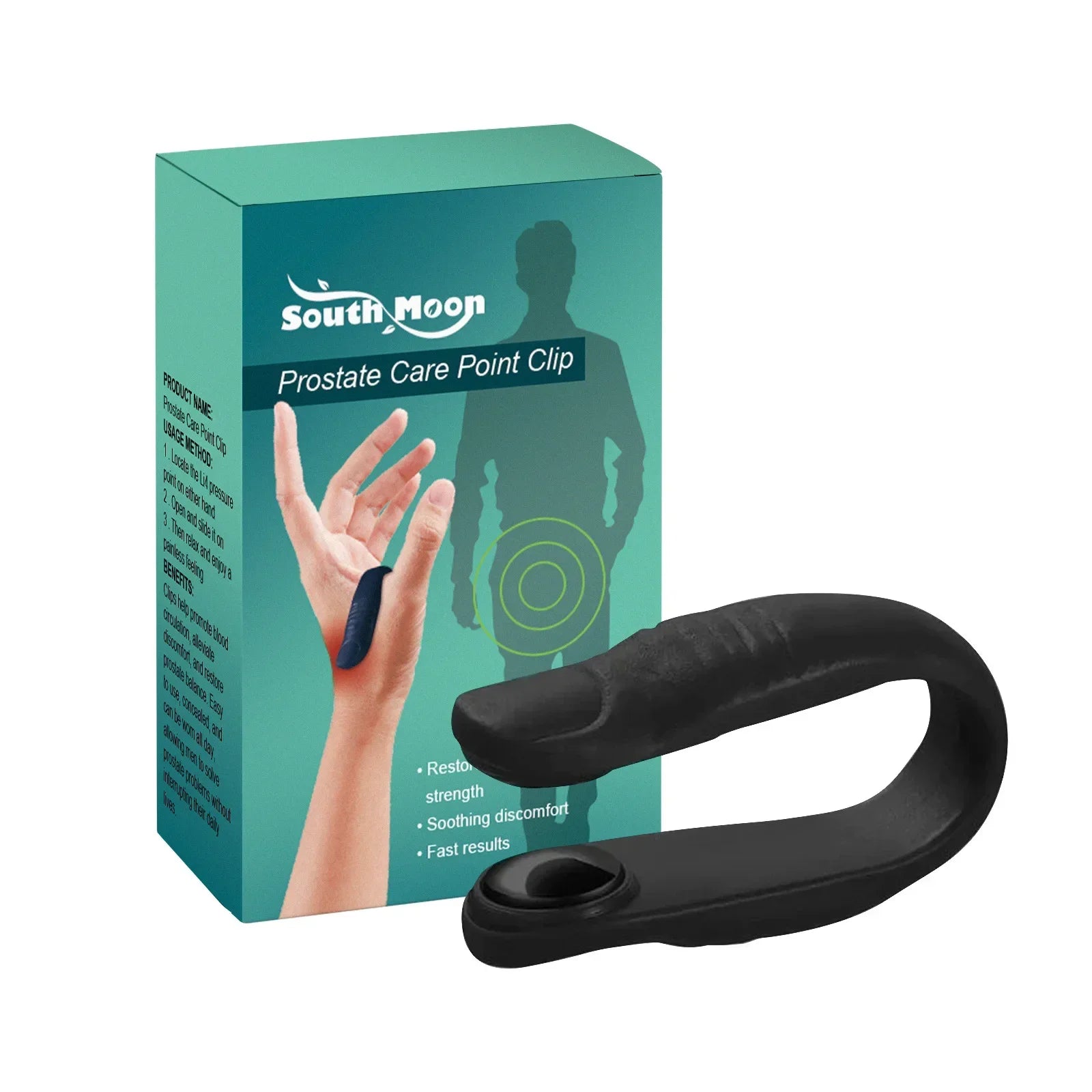 Prostate Acupoint Massage Clip for Urinary Comfort & Men’s Wellness