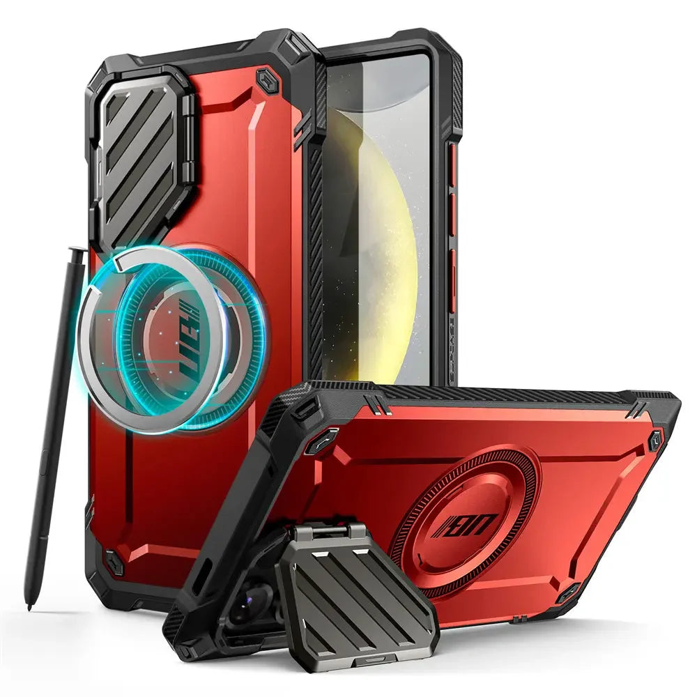 For Samsung Galaxy S25 Ultra Case UB Mag XT Heavy Duty Rugged Strong  Phone Case with Camera Cover Kickstand