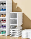 Shoe Organizer Foldable Plastic Shoe Storage Boxes for Sneakers Stackable Dustproof Transparent Cabinet Multi Layer Shoes Rack