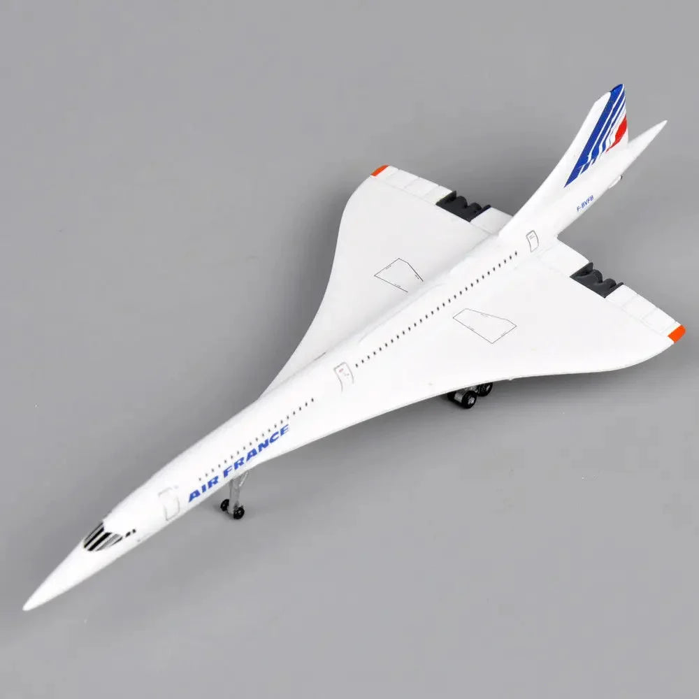 1:400 France 1976–2003 White Diecast Aircraft Model