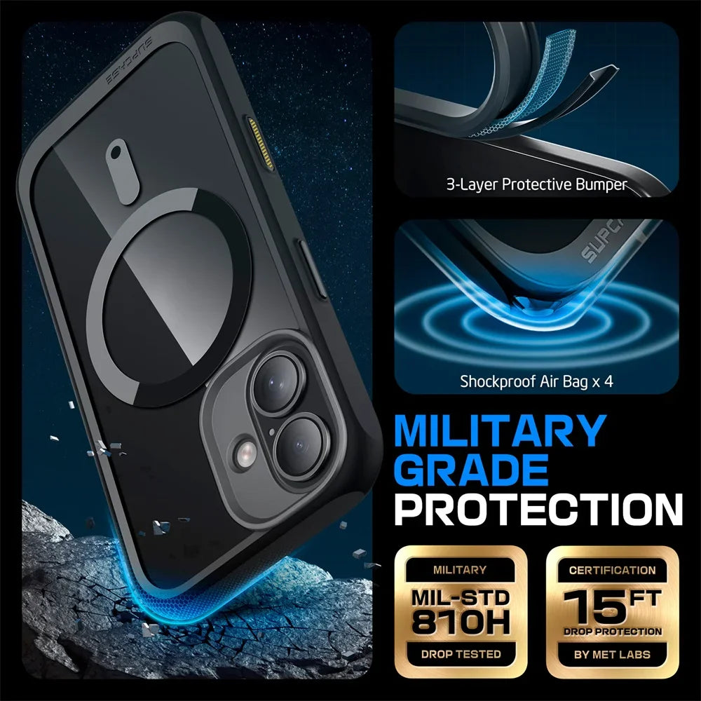 For iPhone 16 Case with Camera Control Capture Button UB Mag Slim Shockproof Protective  MagSafe Phone Case