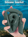 Soft Silicone Diving Snorkel Portable Foldable Easy-Breath Wet Scuba With Storage Case for Freediving Spearfishing Swimming