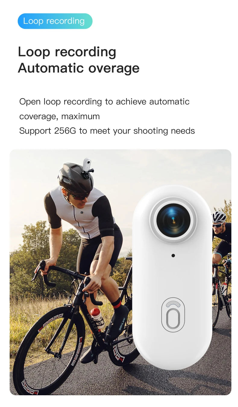 Mini 4K Thumb Action Camera with WiFi Remote Control and Electronic Image Stabilization