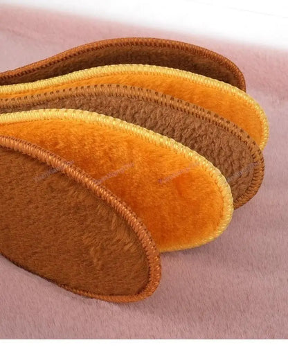 Winter Plush Warm Insole for Shoes Thicken Snow Boots Shoe Sole Thermal Insert Sports Running Insoles Men Woman Heating Pads