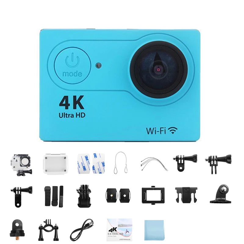 Ultra HD 4K Action Camera with WiFi Remote Control and Waterproof Housing