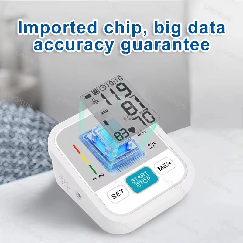 USB Digital Sphygmomanometer Medical Health Detector Home Upper Arm Blood Pressure Measur Adult kid Pulse Monitor