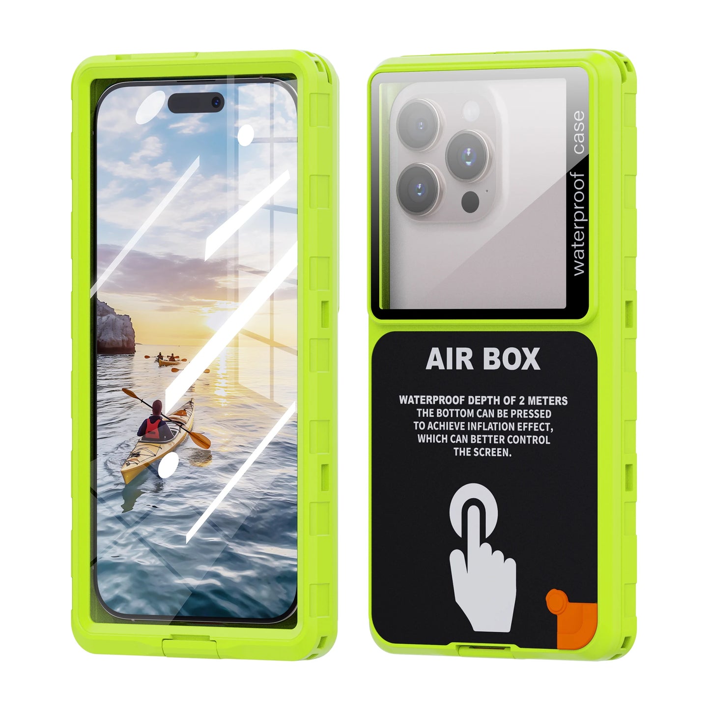 Waterproof Phone Case, New, Transparent, Universal, Underwater Touch Screen, Dust and Drop Protection, IP68, 6.9"