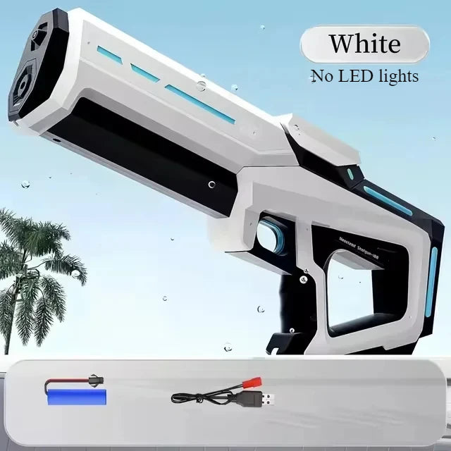 Pulse Electric Continuous Water Gun with Automatic Water Absorption – High-Pressure Rechargeable Water Blaster