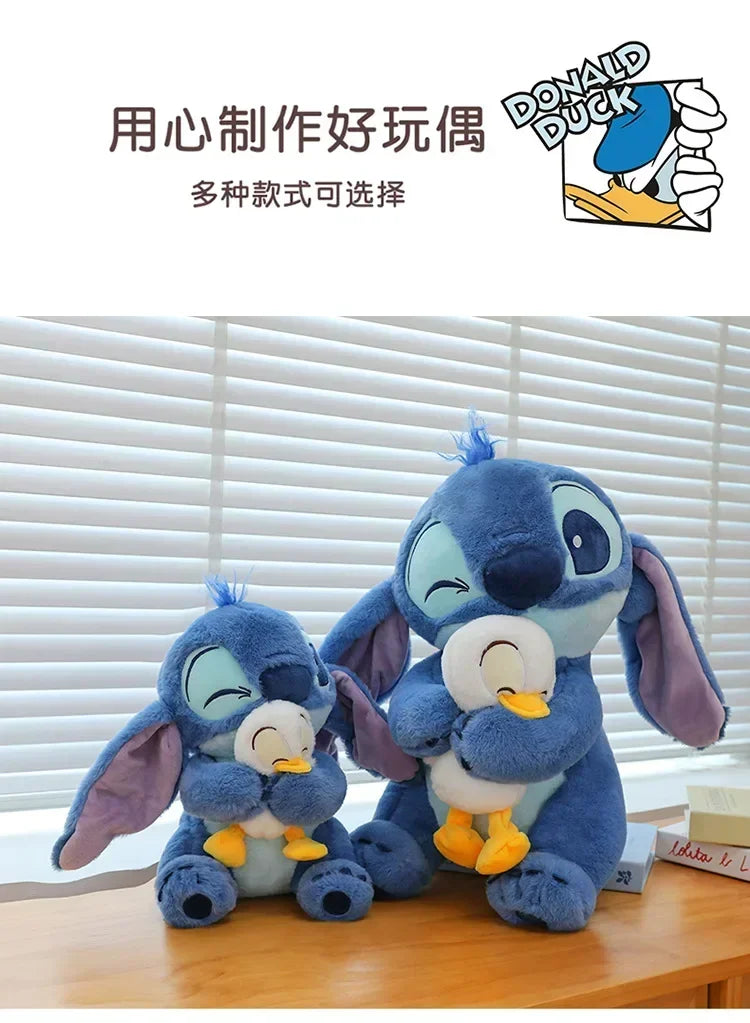 Disney Plush Doll Stitch Lilo Doll Cute Duck Stitch Plush Stuffed Toy Christmas 's Birthday Gift Kawaii Decoration Toys