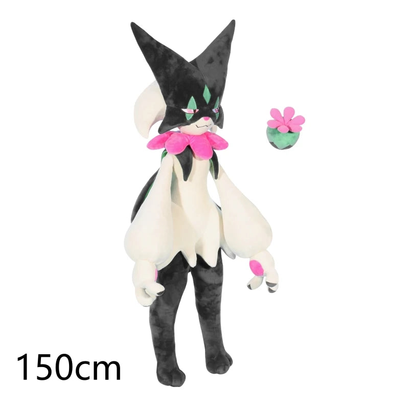 Giant Fantasy Cat Plush Doll Crystal Velvet Throw Pillow