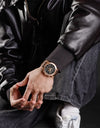 Leather Strap Luxury Chronograph Military Quartz Wristwatch Fashion Casual Waterproof Clock