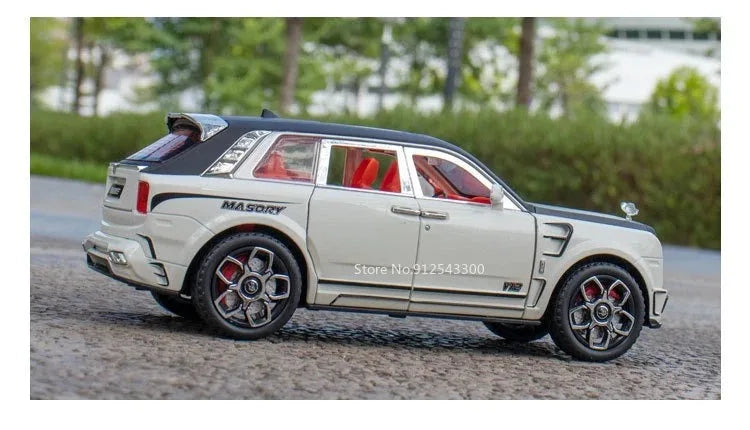 1:24 Rolls-Royce Spectre Cullinan Masory Car Model Toy Sound Light Shock Absorption Vehicle Models Desktop Ornaments Gift