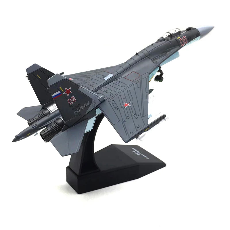 Russian Air Force Su-35 Fighter Aircraft Model