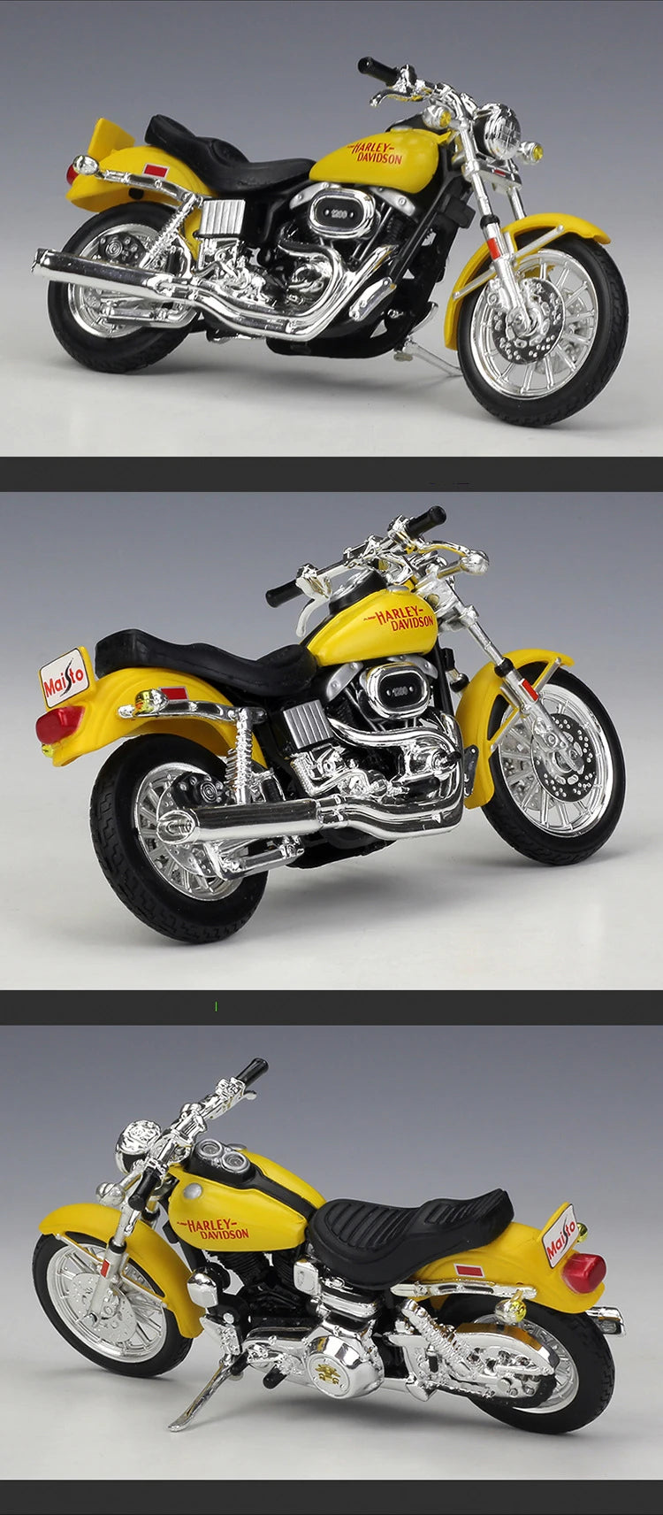 1 18 Scale Harley Davidson FXS Low Rider 1977 Diecast Motorcycle Model