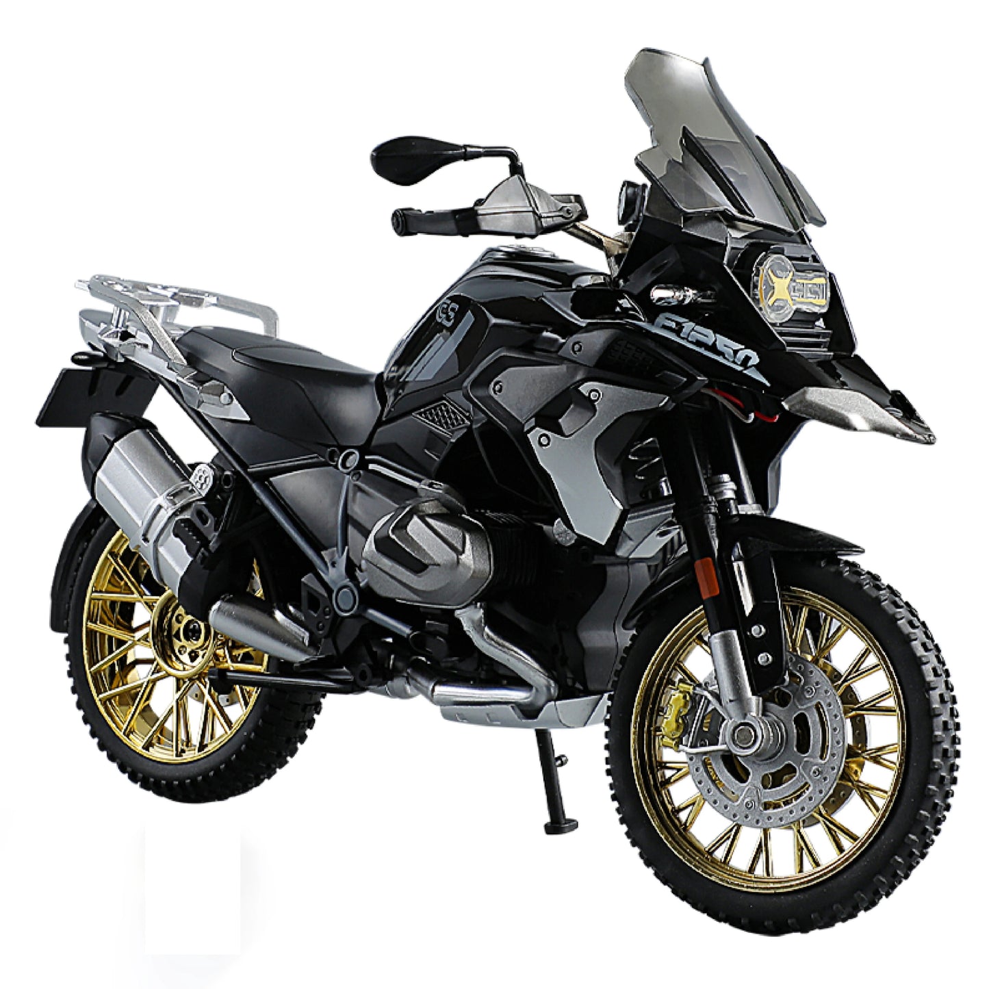 1:10 R1250GS Adventure Alloy Die Cast Motorcycle Model Vehicle Collection Sound and Light Off Road Autocycle Toys Car