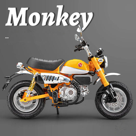 Diecast Honda Monkey 125 Motorcycle Model 1 to 12 Scale