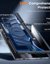 Strong Magnetic Case for Samsung Galaxy Z Fold 6 with MagSafe Built in Screen Protector Belt Clip Kickstand Function Phone Case