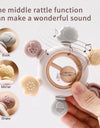 1Pcs Baby Silicone Teether Ring BPA Free Rattles Bracelet Food Grade Newborn Baby Accessories Cartoon Silicone Teething Toys