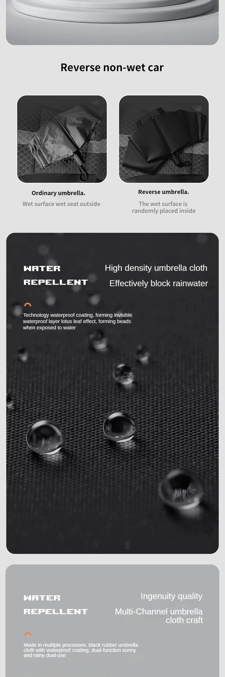 A super large foldable umbrella with black glue and sun protection, reinforced with 12 bones, sturdy for three men and women, su