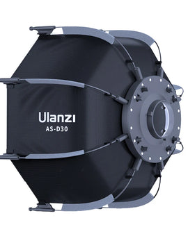 30cm Octagonal Softbox Quick Pack Light Box with Mini Bowens Mount for 40W COB Video Light