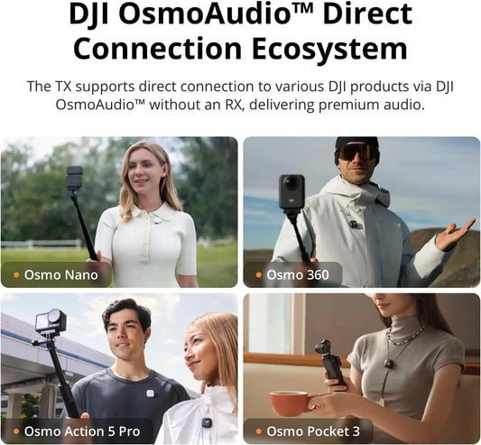 Compact Wireless Lavalier Microphone Mobile Version with Noise Reduction and High Quality Audio