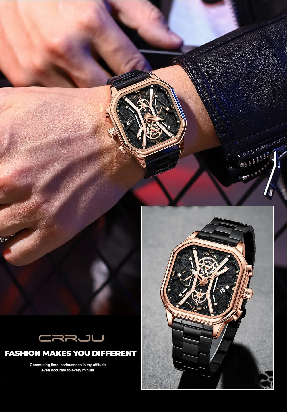 Men Watches Quartz High Quality Stainless Steel Top Brand Luxury Business Waterproof Luminous Chronograph Watch