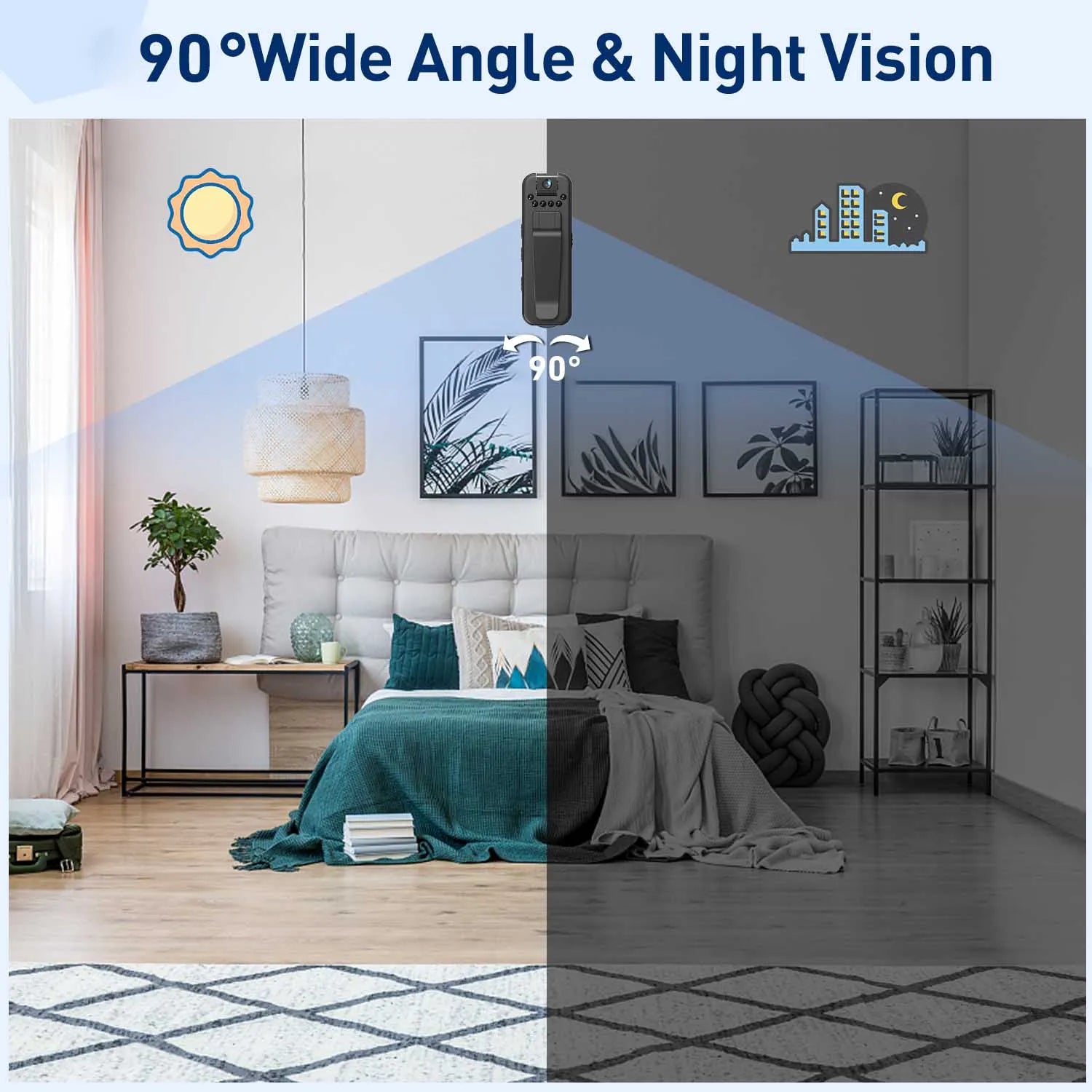 HD 1080P Body Mini Camera Portable Small Digital Video Recorder Police BodyCam Infrared Night Vision Miniature Camcorder