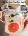 1L/1.8L Borosilicate Glass Teapot Set Clear Teapots With Cup Removable Filter Spout Drinkware For Loose Leaf Blooming Tea